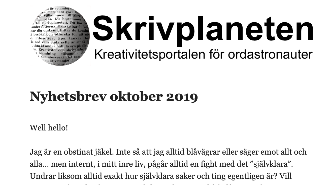 Oktober 2019: Lite mer Djävulens advokat. Hur självklart är det självklara?